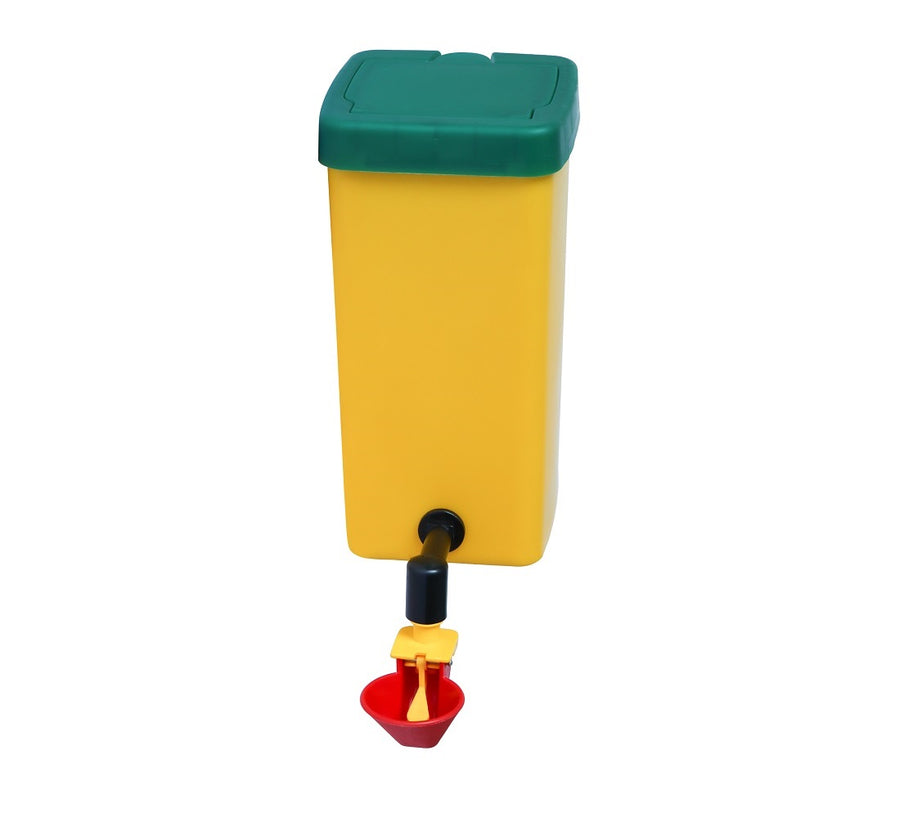 Chicken drinker bottle with drinker cup (1L)