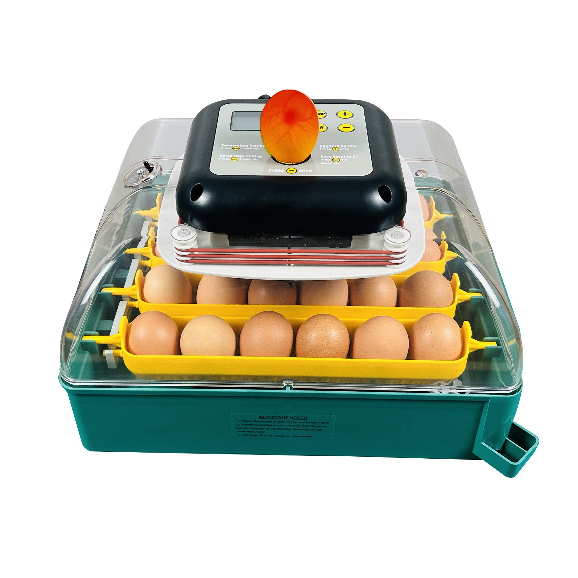 Egg Incubator 24 Egg Automatic | Zoom Farm C-24 with Humidity Top