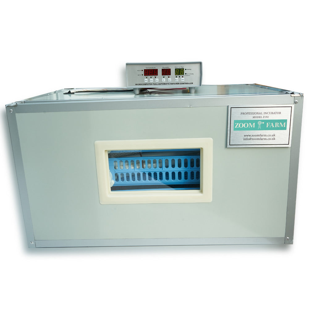 ZOOM FARM Egg Incubator Z192 (for Chicken, Duck, Goose & Quail Eggs)