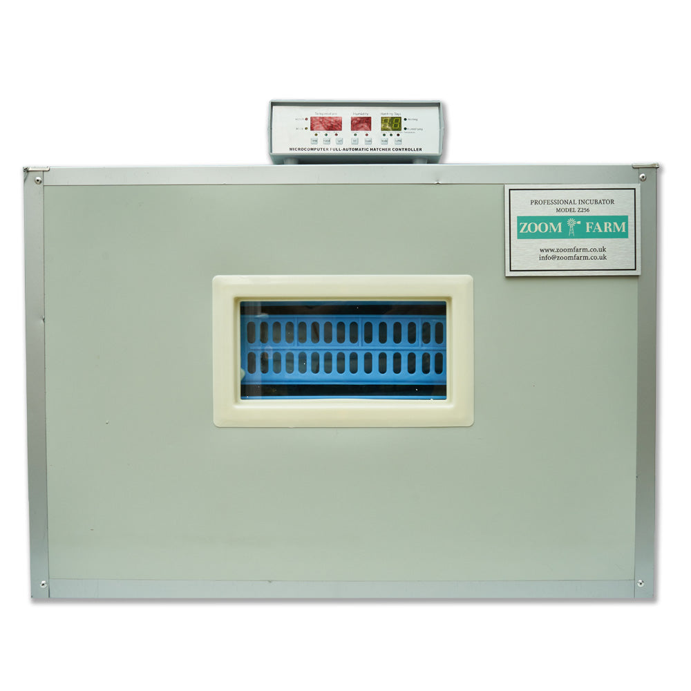 ZOOM FARM Egg Incubator Z256 (for Chicken, Duck, Goose & Quail Eggs)